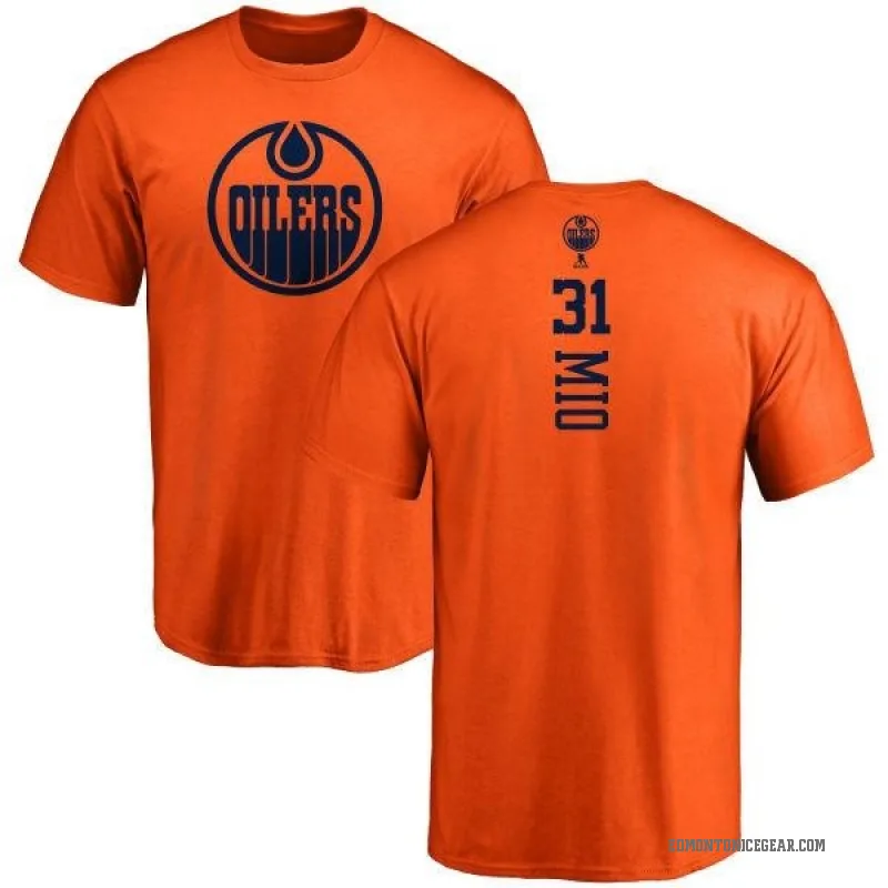 Eddie Mio Youth Orange Edmonton Oilers One Color Backer T-Shirt -