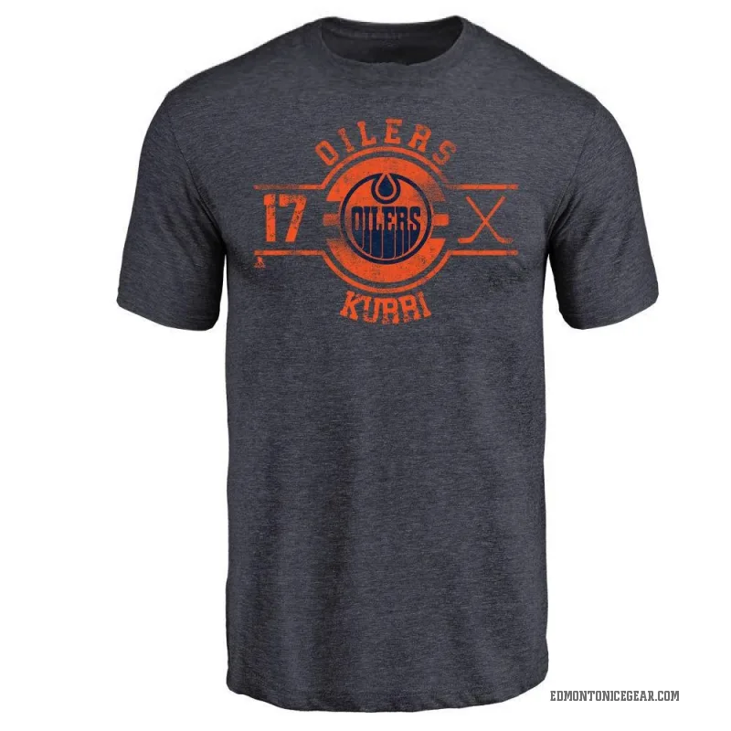 Jari Kurri Men's Royal Edmonton Oilers Insignia T-Shirt -