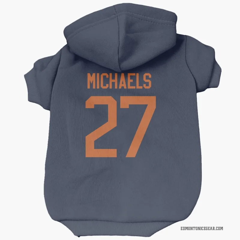 Owen Michaels  Navy Edmonton Oilers  Cat & Dog Pet Hoodie