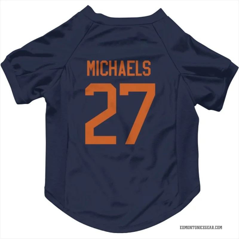 Owen Michaels  Navy Edmonton Oilers  Cat & Dog Pet Jersey