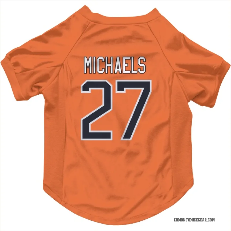 Owen Michaels  Orange Edmonton Oilers  Cat & Dog Pet Jersey