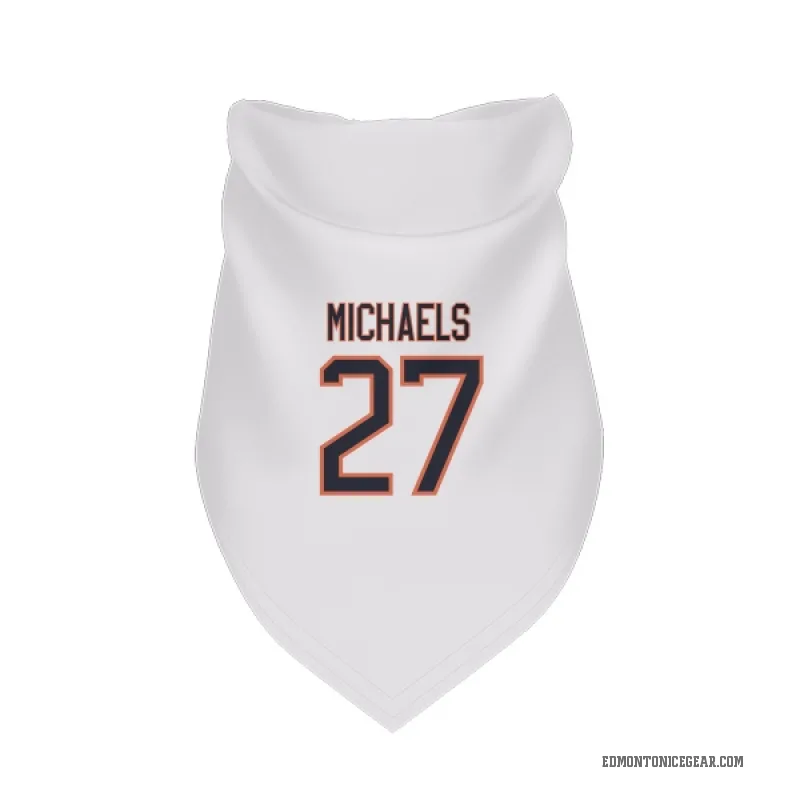 Owen Michaels  White Edmonton Oilers  Cat & Dog Pet Bandana