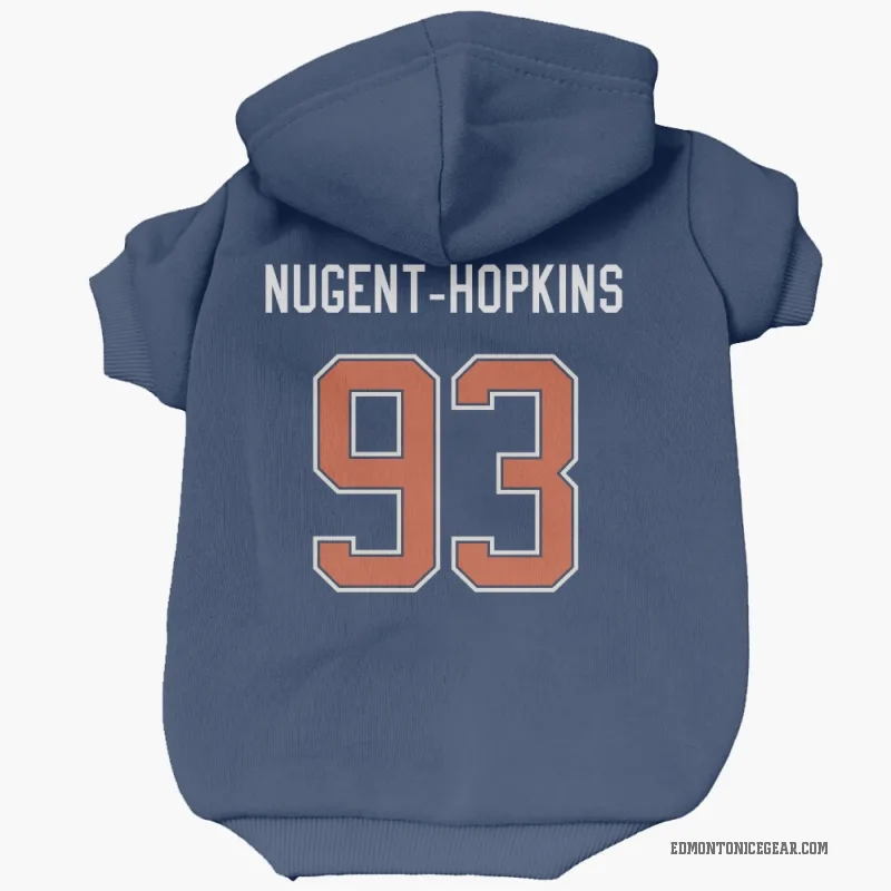Ryan Nugent-Hopkins  Blue Edmonton Oilers  Cat & Dog Pet Hoodie