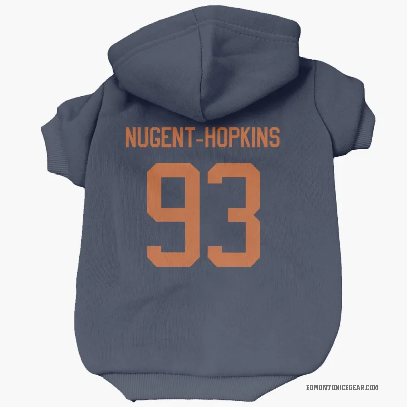 Ryan Nugent-Hopkins  Navy Edmonton Oilers  Cat & Dog Pet Hoodie