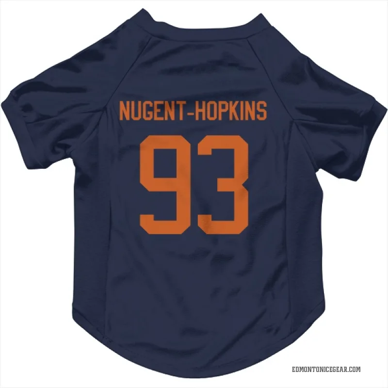 Ryan Nugent-Hopkins  Navy Edmonton Oilers  Cat & Dog Pet Jersey