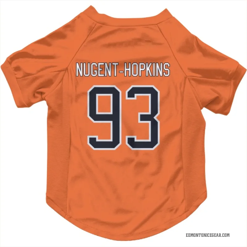 Ryan Nugent-Hopkins  Orange Edmonton Oilers  Cat & Dog Pet Jersey