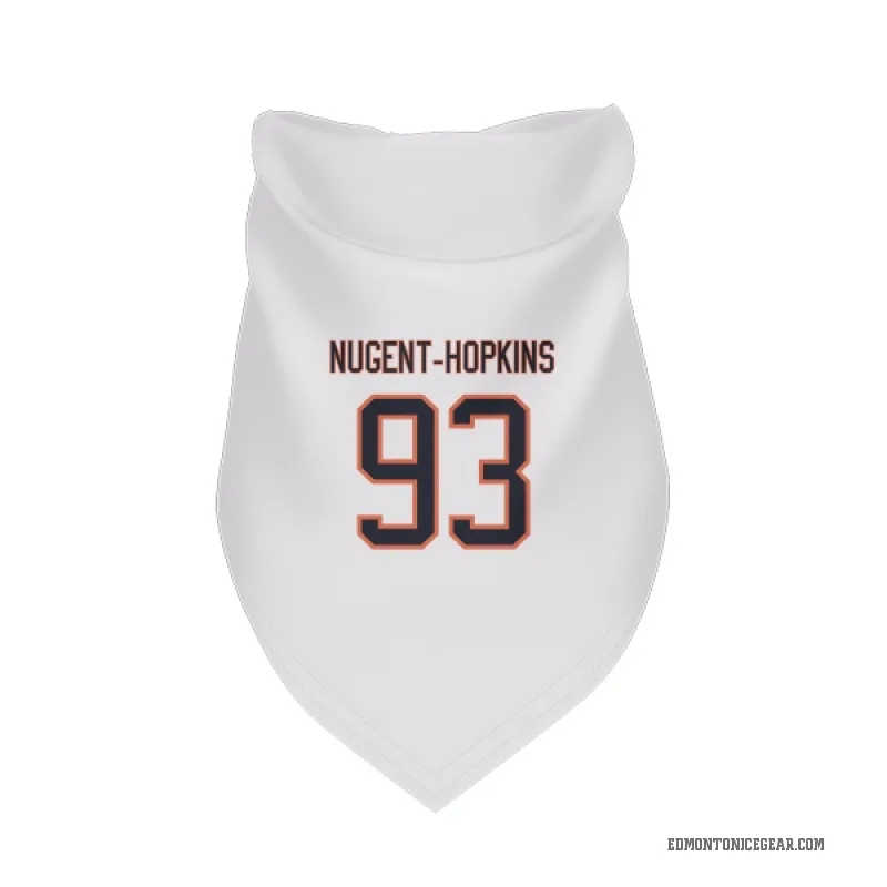 Ryan Nugent-Hopkins  White Edmonton Oilers  Cat & Dog Pet Bandana