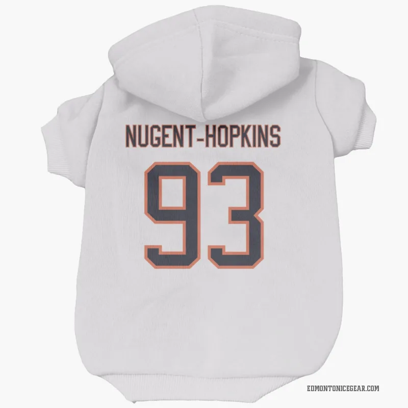 Ryan Nugent-Hopkins  White Edmonton Oilers  Cat & Dog Pet Hoodie