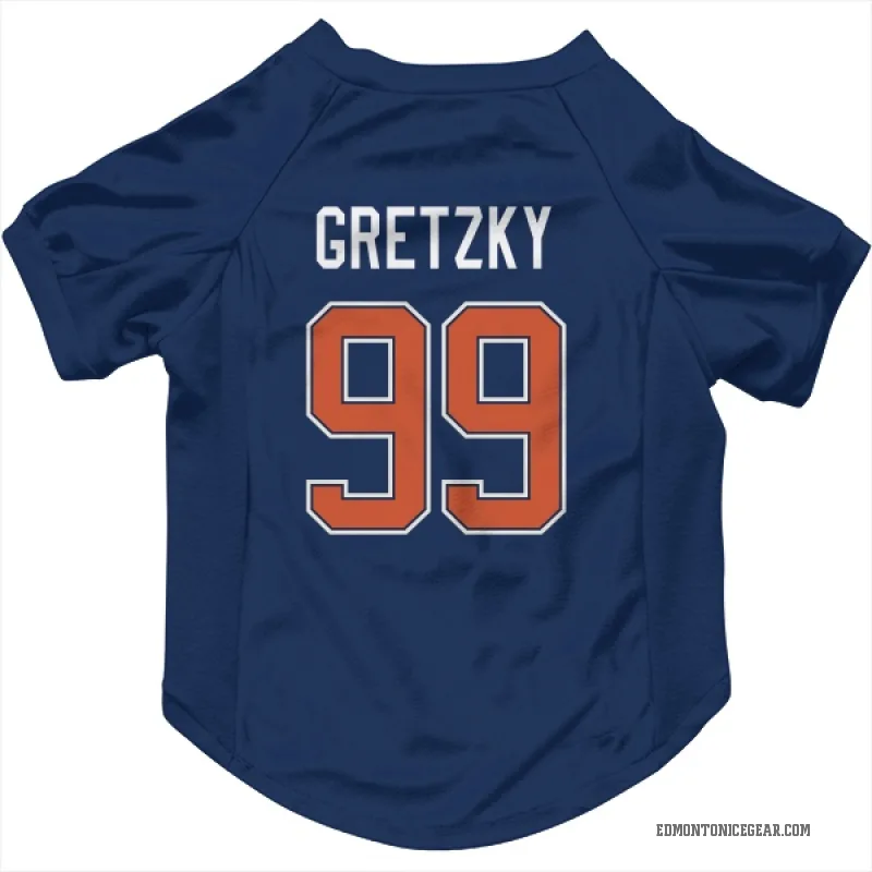 Wayne Gretzky  Blue Edmonton Oilers  Cat & Dog Pet Jersey