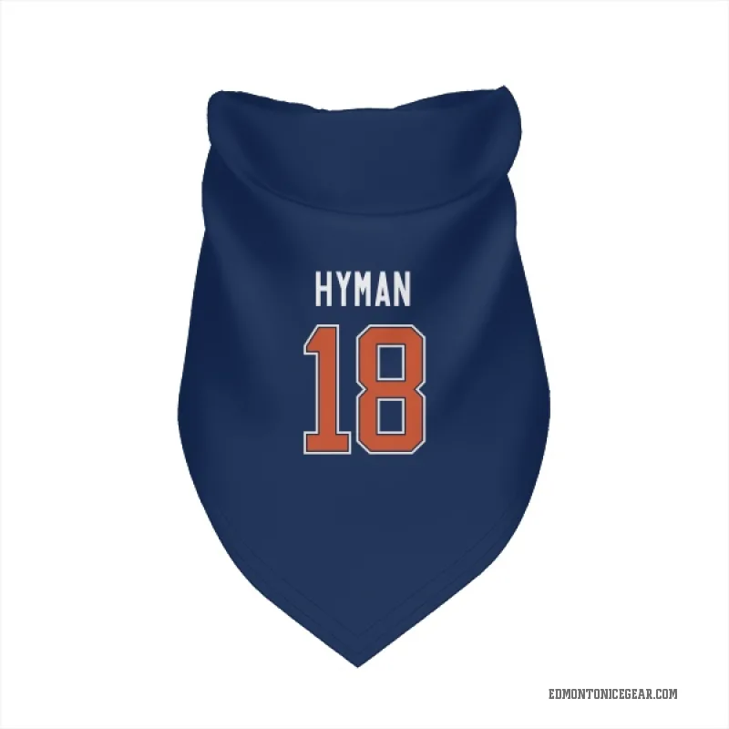Zach Hyman Blue Edmonton Oilers Cat & Dog Pet Bandana