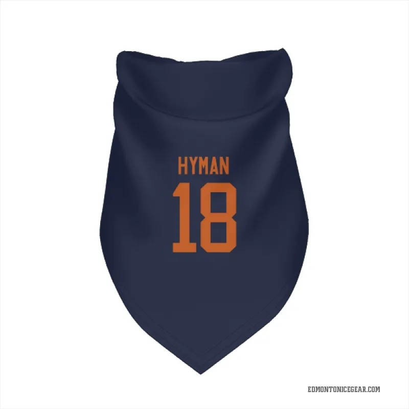 Zach Hyman Navy Edmonton Oilers Cat & Dog Pet Bandana